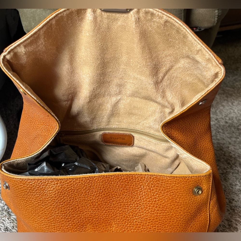 Vintage Furla Leather Handbag/Messenger bag - Picture 5 of 7